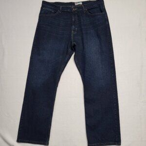 Wranglers Jeans Mens 38X32 Relaxed Boot Cut Dark Wash